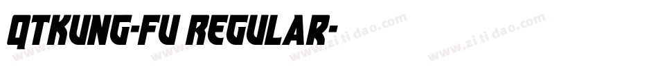 QTKung-Fu Regular字体转换
